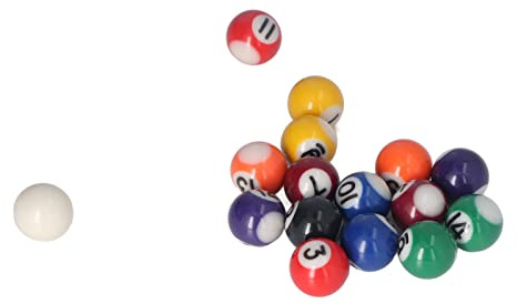 25 Mm Mini Biljardboll Komplett 16 Bollar Set, Harts, Mjuk Prestanda, Spelrumsunderhållning, Lätt Kompakt, Stil