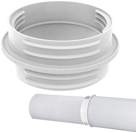 Klimaanlagen Abluftschlauch Adapter 5,9 Zoll (15cm) - Universeller Rohrverbinder Für Mobile AC - Fensteradapter Für Abluftschläuche - Inkl. Dichtung - Ideal Für Wohnung Kompatibel Mit Meisten Marken