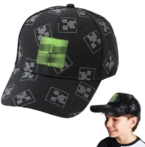 Gorra niño,Verano Ajustable Gorra de Béisbol para niños y niñas de Algodón Suave Ligera Tamaño Ajustable Gorra de Béisbol Infantil Unisex,Negro