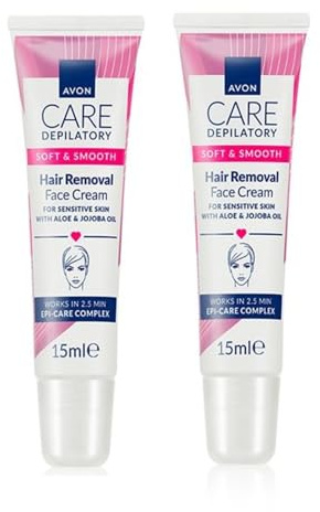 Avon Care Soft & Smooth Face Facial Hair Removal Depilatory Cream 15ml (2)
