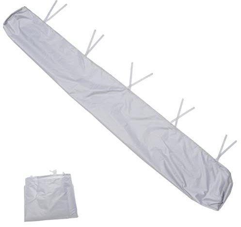 ROMISBABA Funda Protectora Para Toldo De Patio De Oxford Para Toldos Retráctiles Cubierta Solar Antipolvo Duradera y Fácil De Limpiar Metros Gris