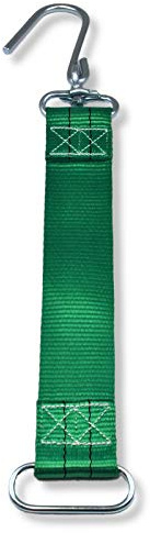 DEWEPRO® Schlauchhaltegurt in grün - Textilband Materialstärke 5mm - Abmessung 400 x 60mm - Baustellen Förderschlauch Schlauchgurt - Haltegurt für Mörtelschlauch