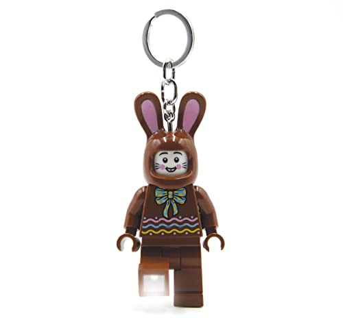 LEGO Classic Keychain Light - Chocolate Bunny - 3 Inch Tall Figure (KE180H), Brown, Large - 3 inches tall
