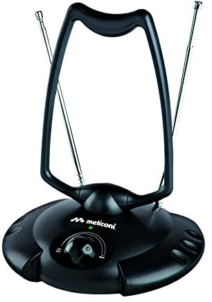 L'antenne TV intérieure amplifiée Meliconi at 380 USB, reçoit Le Signal numérique terrestre et est prête pour Les Nouveaux signaux DVB-T2. Il est alimenté par Un câble USB