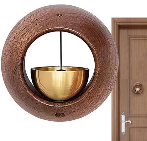 Carillon de porte en bois, sonnette d'affaires unique, sonnette d'entrée magnétique, carillon de porte de jardin, carillon de porte de porche, sonnette d'entrée de restaurant, carillon de porte de