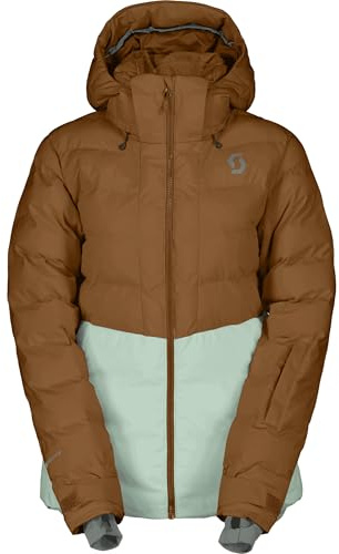 Scott Damen Ultimate Warm Jacke, bread brown-fresh green, S