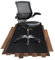 COSYLAND Protector Suelo Silla Oficina, Alfombra Silla Escritorio 90x120 cm, Alfombra Protectora para Suelos Duros y Laminados, Tapete para Silla Gaming y Escritorio, Negro