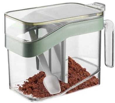 Genérico Contenedor De Almacenamiento De Condimentos,Tarro De Condimentos | Envases de azúcar y sal,Contenedores de sal y azúcar para encimera, caja de condimentos para encimera, cocina