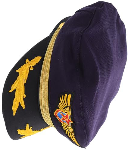 Vaguelly Pilotenmütze kindermütze kappe Segelboot Hut Rollenspiel Hut Jugendflugzeug-Kapitänsmütze verrückte hüte für Kapitänsmützen Matrosenmützen für Baumwolle Navy