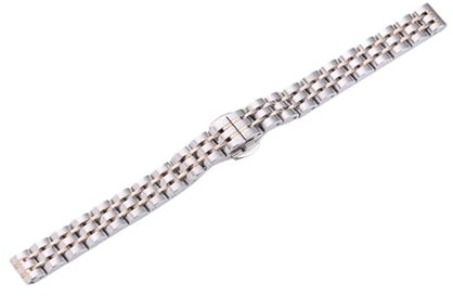 Damklocka med kvartsur, elegant vattentätt armband i rostfritt stål, 10 mm
