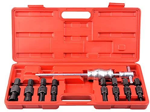 9-TLG Radlager Abzieher Set Blind Kugellager Abzieher Entferner Schiebehammer Innenbausatz 8-32mm