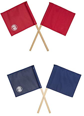 Corner Judges Points Flags - Sold as a Pair (2 Flags) (1 Blue & 1 Red