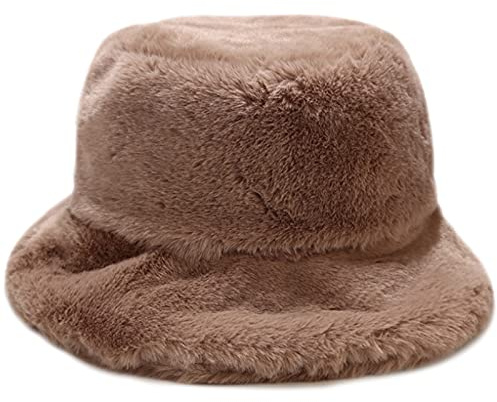 XYIYI Cachi Cappello da Pescatore in Pelliccia Soffice Cappello Invernale Berretto da Pescatore per Donne Ragazze