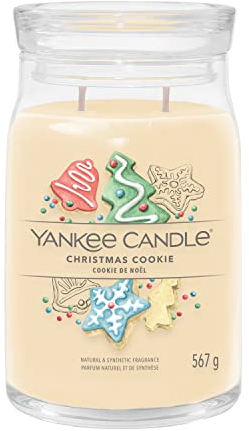 Yankee Candle Signature Scented Candle | Christmas Cookie Large Jar Candle with Double Wicks | Soy Wax Blend Long Burning Candle