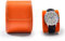 Papten Leder einzelne Uhr Box Uhr Geschenk Fall für Männer Frauen Hochzeitsgeschenk & Reisestorage (Orange)