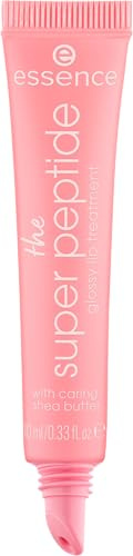 Essence Cosmetics The Super Peptide Glossy Lip Treatment, Levigante, con Vitamine, Curativo, Lucida, 10 ml