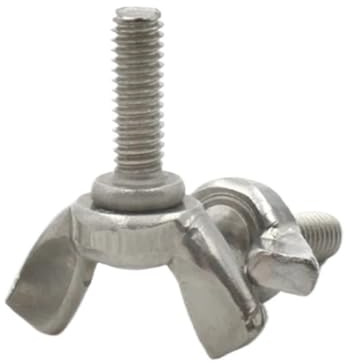 KSeSii 1/2/ 5 pz M3 M4 M5 M6 M8 M10 M12 A2-70 304 in Acciaio Stee Farfalla Bullone Ala Vite A Pollice Artiglio Stringere A Mano Vite Bullone(16mm,M6 x2pcs)