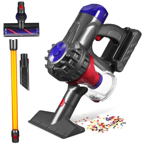 HEMOTON Aspiradora de Juguete Eléctrica para Efecto Realista Set de Limpieza Educativo Seguro