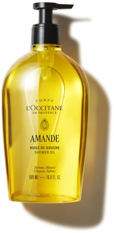 L'OCCITANE - Aceite de Ducha Almendra (Amande Sublime) - 500 ml - Suaviza y reafirma - Fabricado en Francia
