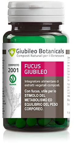 Integratore 100% naturale con FUCUS (alga) GYMNEMA SYLVESTRE-stimolo del metabolismo-equilibrio peso corporeo-con ARANCIO AMARO (eliminazione dei gas) CARCIOFO (drenante e depurativa) 50 CAP.