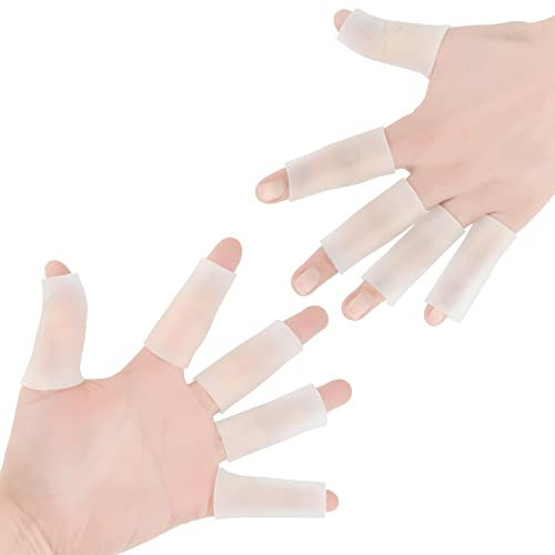 HioIoiH Gel Finger Sleeve, Finger Cot Protectors, Protect from Finger Tips Cracked finger friction