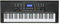 keymaXX Keyboard mit 61 Tasten, Leuchttasten, Mikrofon, Notenhalter, Effekte, Lern-Funktion und 30 Demo Songs, ideal für Anfänger, schwarz