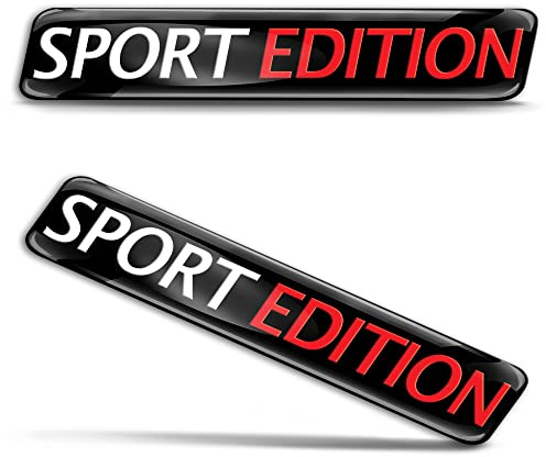 Biomar Labs 2 x 3D adesivi in gel e silicone 3D edizione sportiva, emblema per auto, moto, bici, finestra, porta, laptop KS 31
