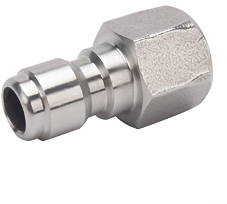 Adattatore per idropulitrice da 1/4 di pollice Raccordo maschio a connessione rapida Accoppiatore in acciaio inossidabile per presa idropulitrice, D