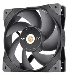 Thermaltake Swafan GT12 PC Cooling Fan/120mm/ TT Premium Edition/Black – 1 Pack.