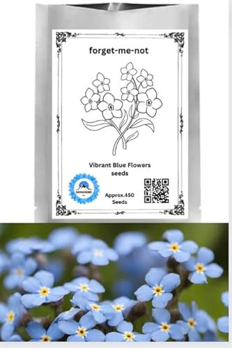 Forget Me Not Indigo Seeds Grow Your Own Flowers Funeral Meadow Seeds Pictorial Packets Garden Blue
