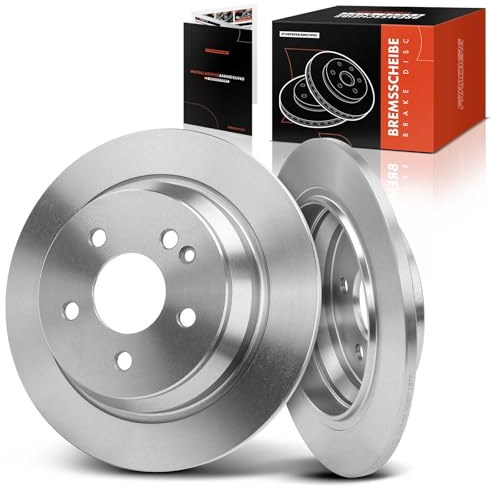 Frankberg Bremsscheibensatz inkl. 2x Bremsscheiben Hinten Voll Ø296mm Kompatibel mit Vito Bus W639 Vito/Mixto Kasten W639 Viano W639 Replace# 6394230112