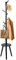 YheenLf Garderobenständer Schwarz, Kleiderständer mit Regal, Coat Rack für Kleidung, Tasche, Hüte, Jackenständer für Eingang, Wohnzimmer, 35.5x35.5x182cm