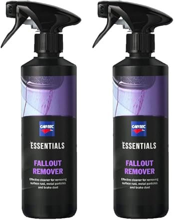 CARTEC Prodotto Decontaminante Pulitore Rimuovi Residui Ferrosi Cerchioni e Carrozzeria Auto Essentials Fallout Remover 500ML. KIT PROMOZIONE 2 PEZZI