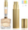 JOOMOKO Perfume Atomiser, Perfume Travel Bottle, 10ML Refillable Perfume Bottle Portable Perfume Dispenser Empty Perfume Spray Bottle Easy to Refill Perfume Atomiser for Women Men (GOLD)