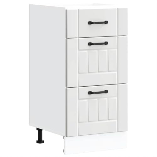 vidaXL Mueble bajo de Cocina Lucca Madera de ingeniería Blanca