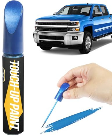 Flaconi Car Paint Touch-Up Pen for Scratch Repairs - Suitable for Cars, Motorcycles, Trailers (Blue)