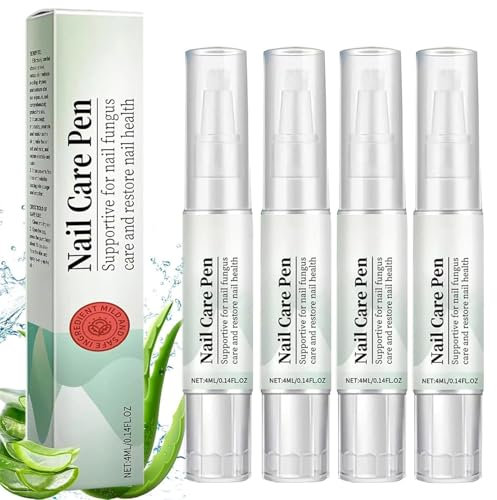 4 Stück Nail Care Pen - Das Original, Nail Care Pen Nagelpilz Stift, Österreich Für Gepflegte Fingernägel & Fußnägel Mit Teebaumöl, Vitamin E & Aloe Vera (4 Stück)