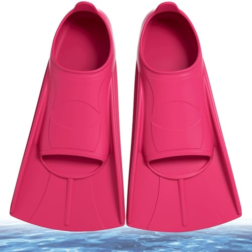 Pinne da nuoto per bambini, pinne corte in silicone, pinne corte per bambini, pinne corte da addestramento, pinne corte per bambini e adulti