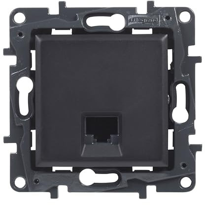 Legrand 398258 RJ45 Socket CAT6 UTP for Flush-Mounted Installation Niloé Step Series Anthracite