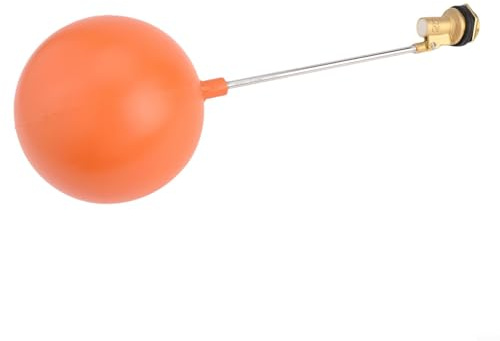 Niceminiwall Vanne à flotteur de réservoir d'eau avec boule en plastique, corps en laiton, contrôle automatique du niveau pour réservoirs d'eau, réservoirs, chaudières et pompes, 1,27 cm DN15(DN20)