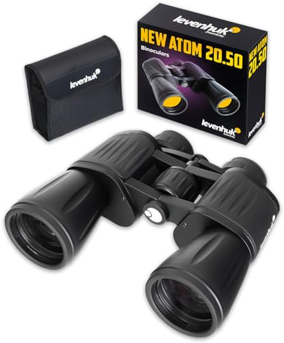 Levenhuk New Atom 20 x 50 — Proffesionell, kraftfull kikare för vuxna, med BaK4-prismor och FMC-lins, långdistans för fågelskådning, vandring och jakt, vattentät