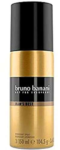 bruno banani Man's Best Deodorant Body Spray, maskulin, 1er Pack (1 x 150 ml)