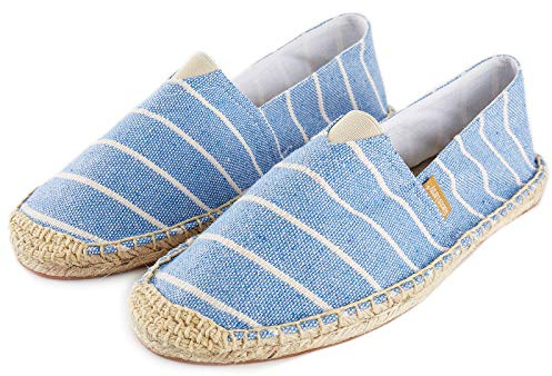 Alexis Leroy Impression Simple Espadrilles Mode Confort Originales pour Homme Bleu 42 EU