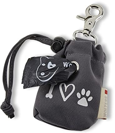Wolters Poopy Bag Holder (Hundekotbeutel nicht dabei) 9 x 7,5 x 2,5 cm, Farbe:dunkelgrau