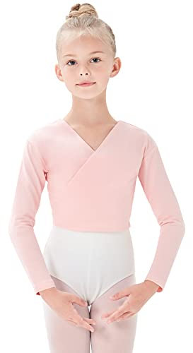 tanzdunsje Chaqueta para Ballet Danza Algodón Cardigan Manga Larga para niños niñas mujeres