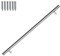 Vigevee Edelstahl Handlauf, Geländer Treppengeländer Wandhandlauf Innen & Außen, inkl. Wandhalterung und Endkappen, Rund Ø42mm, Treppe Wandhalter Haltegriff Stange, Länge:120 cm