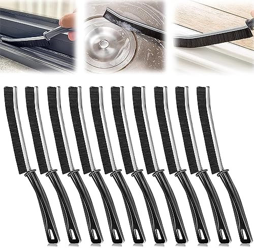 10 Stück Spaltreinigungsbürste,Hard-Bristled Crevice Cleaning Brush,Gap Cleaning Brush,Fugenreinigungsbürste,Multifunktionale Reinigungsbürste,Fensterrillen reinigungsbürste,Bürste Reinigung