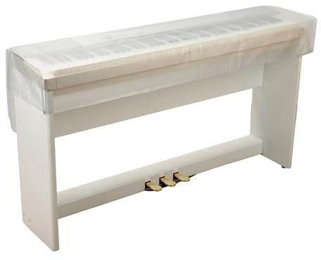 Copertura per tastiera per pianoforte, 88 tasti, impermeabile, trasparente, per tastiera digitale, copertura antipolvere (88 tasti)