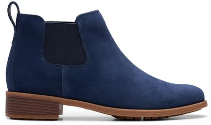 Clarks Havisham Top Womens Navy Suede, 6.5