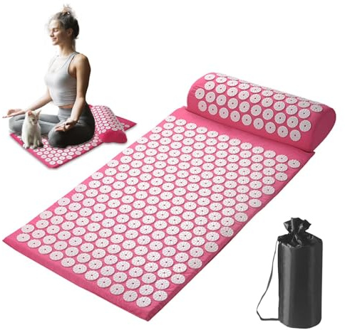 Spikmatta - akupunkturmatta | Akupressurmatta | Massageset med | meditationsmatta med | Tryckmatta bak | Massagematta set | Media-tillbehör